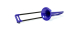 pBone Posaune Mini ABS Kunststoff blau