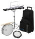 MAJESTIC Snare, Glockenspiel & Practice Pad Kit, 14x3,5", Ständer, Trolley