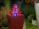 EUROPALMS Brunnen, Pagoda Orange mit LED
