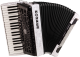 HOHNER Akkordeon, Bravo III 96,weiß, silent key
