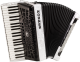 HOHNER Akkordeon, Bravo III 120, weiß, silent key