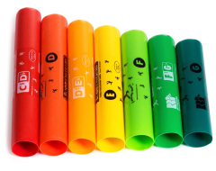 Boomwhackers, treble, 7 Töne