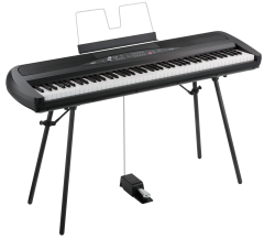 KORG Digitalpiano, SP280, 2x22 Watt, Ständer, schwarz