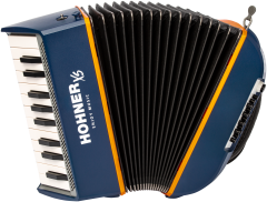 HOHNER Akkordeon, XS, blau-orange, für Einsteiger