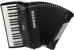 HOHNER Akkordeon, Bravo III 72, schwarz, silent key