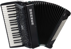 HOHNER Akkordeon, Bravo III 96, schwarz, silent key