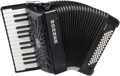 HOHNER Akkordeon, Bravo II 60, schwarz, silent key