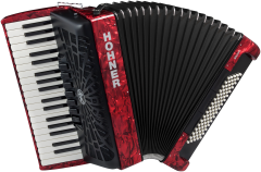 HOHNER Akkordeon, Bravo III 80, rot, silent key