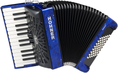 HOHNER Akkordeon, Bravo II 48, blau, silent key