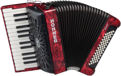 HOHNER Akkordeon, Bravo II 60, rot, silent key
