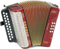 HOHNER Akkordeon, Erica, rot, G/C