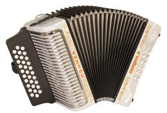 HOHNER Akkordeon, Corona II, weiß, G/C/F