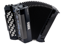 KORG Digitalakkordeon, FISA SUPREMA, 92 Knöpfe, 120 Bässe, Metallic Black