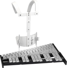 MAJESTIC Konzertglockenspiel, 2.5 Oktaven G5-C8, Aluminium, Tragegestell,Zubehör