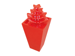 EUROPALMS Brunnen, Pagoda Orange mit LED