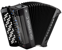 KORG Digitalakkordeon, FISA SUPREMA C, Kompakt-Modell, 92 Knöpfe, 120 Bässe