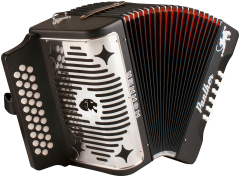 HOHNER Akkordeon, Panther, schwarz, G/C/F