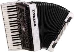 HOHNER Akkordeon, Bravo III 96,weiß, silent key