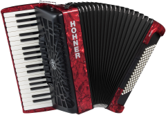 HOHNER Akkordeon, Bravo III 96, rot, silent key