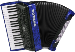 HOHNER Akkordeon, Bravo III 96,blau, silent key