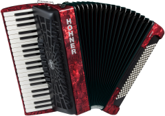 HOHNER Akkordeon, Bravo III 120, rot, silent key