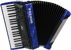HOHNER Akkordeon, Bravo III 120, rot, silent key blau
