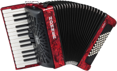 HOHNER Akkordeon, Bravo II 48, rot, silent key